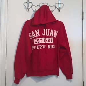 Red San Juan hoodie